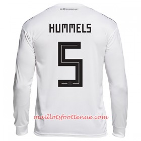 Maillot/Tenue Allemagne Hummels 5 Domicile Coupe du monde 2018 Manche Longue